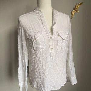 Wilfred White Lightweight Button-Down Shirt